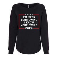 Ive Seen Your Swing I Know Your Swing Golf Funny Political Womens California Wash Sweatshirt