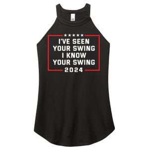 Ive Seen Your Swing I Know Your Swing Golf Funny Political Women's Perfect Tri Rocker Tank