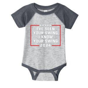 Ive Seen Your Swing I Know Your Swing Golf Funny Political Infant Baby Jersey Bodysuit