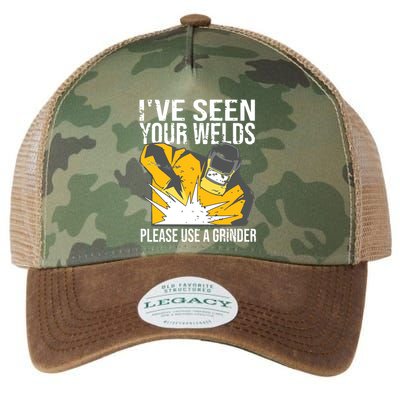I've Seen Your Welds Funny Welder Legacy Tie Dye Trucker Hat