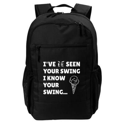Ive Seen Your Swing I Know Your Swing Golf Debate Backpack