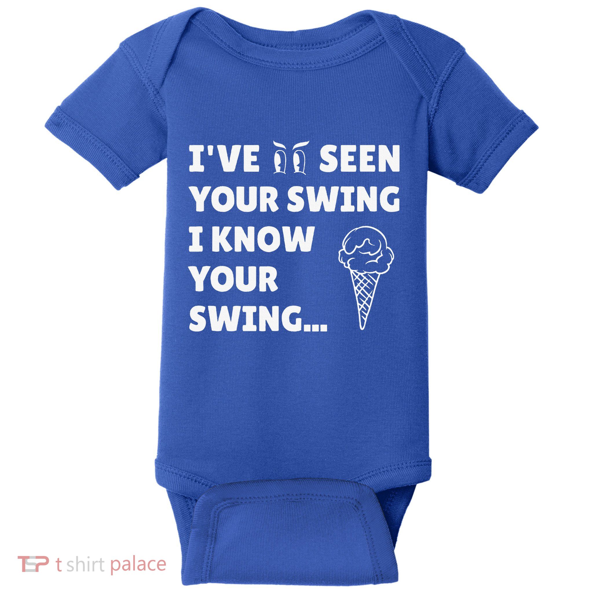 Ive Seen Your Swing I Know Your Swing Golf Debate Baby Bodysuit