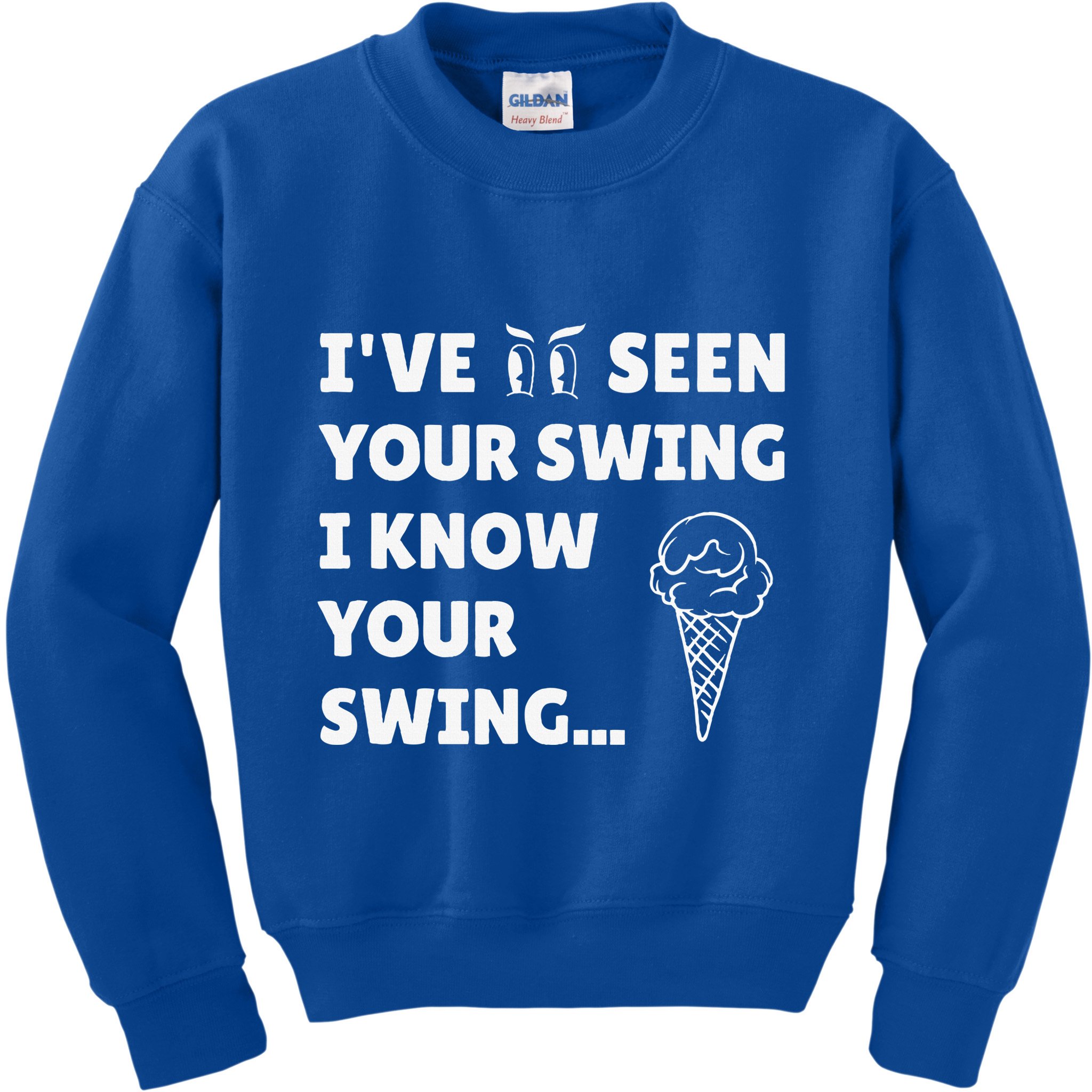 Ive Seen Your Swing I Know Your Swing Golf Debate Kids Sweatshirt