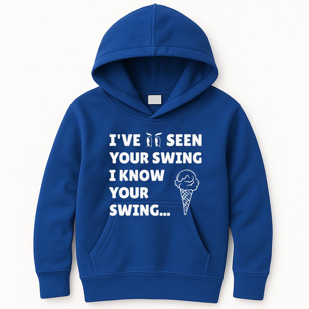 Ive Seen Your Swing I Know Your Swing Golf Debate Kids Hoodie