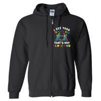 I See Your True Colors Puzzle Autism Month Women Full Zip Hoodie