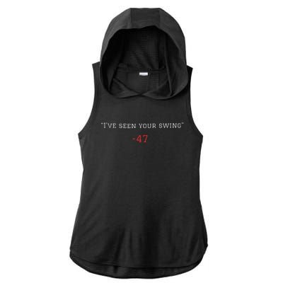 IVe Seen Your Swing Debate 2024 Ladies PosiCharge Tri-Blend Wicking Draft Hoodie Tank