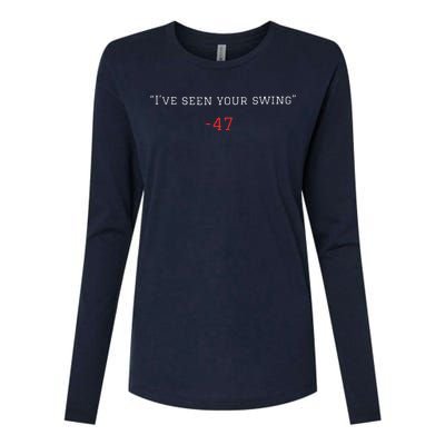 IVe Seen Your Swing Debate 2024 Womens Cotton Relaxed Long Sleeve T-Shirt