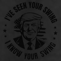 IVe Seen Your Swing I Know Your Swing Funny Trump Adult Drive Performance Visor