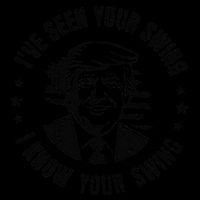 IVe Seen Your Swing I Know Your Swing Funny Trump Flat Bill Trucker Hat