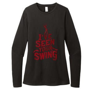 IVe Seen Your Swing Golf Swing 2024 Distressed Design Womens CVC Long Sleeve Shirt