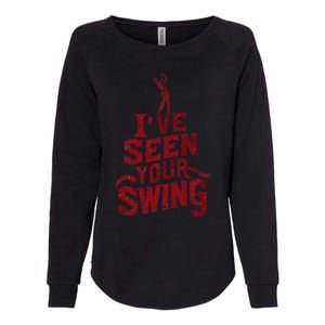 IVe Seen Your Swing Golf Swing 2024 Distressed Design Womens California Wash Sweatshirt