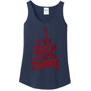 IVe Seen Your Swing Golf Swing 2024 Distressed Design Ladies Essential Tank