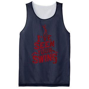 IVe Seen Your Swing Golf Swing 2024 Distressed Design Mesh Reversible Basketball Jersey Tank