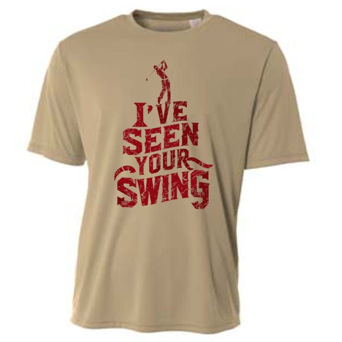 IVe Seen Your Swing Golf Swing 2024 Distressed Design Cooling Performance Crew T-Shirt