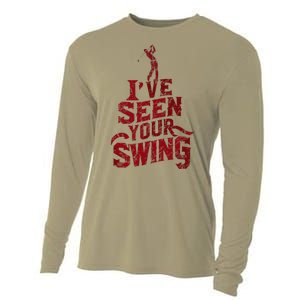 IVe Seen Your Swing Golf Swing 2024 Distressed Design Cooling Performance Long Sleeve Crew