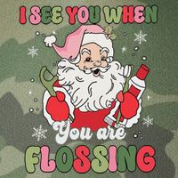 I See You When Flossing Christmas Dentist Xmas Flossing Legacy Tie Dye Trucker Hat