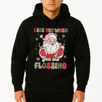 I See You When Flossing Christmas Dentist Xmas Flossing Hoodie