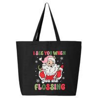 I See You When Flossing Christmas Dentist Xmas Flossing 25L Jumbo Tote