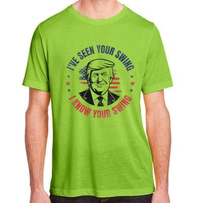 IVe Seen Your Swing I Know Your Swing Funny Golf Vintage Adult ChromaSoft Performance T-Shirt