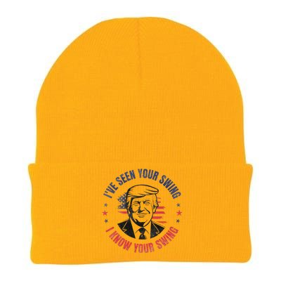 IVe Seen Your Swing I Know Your Swing Funny Golf Vintage Knit Cap Winter Beanie