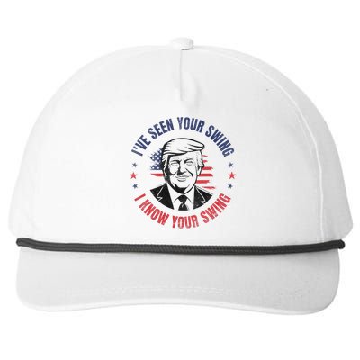 IVe Seen Your Swing I Know Your Swing Funny Golf Vintage Snapback Five-Panel Rope Hat