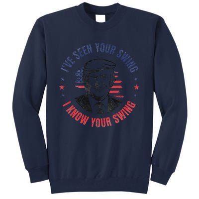 IVe Seen Your Swing I Know Your Swing Funny Golf Vintage Tall Sweatshirt