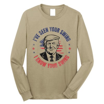 IVe Seen Your Swing I Know Your Swing Funny Golf Vintage Long Sleeve Shirt