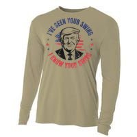 IVe Seen Your Swing I Know Your Swing Funny Golf Vintage Cooling Performance Long Sleeve Crew