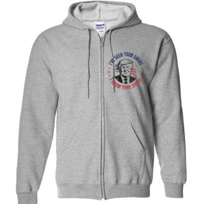 IVe Seen Your Swing I Know Your Swing Funny Golf Vintage Full Zip Hoodie