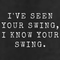 IVe Seen Your Swing I Know Your Swing Large Microfiber Waffle Golf Towel