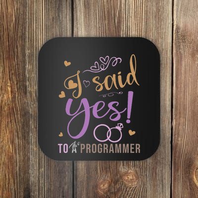 I Said Yes Programmer Engagement Announcement Coaster