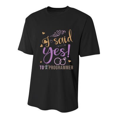 I Said Yes Programmer Engagement Announcement Youth Performance Sprint T-Shirt