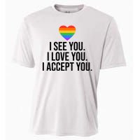 I See You I Love You I Accept You LGBTQ Pride Month Cooling Performance Crew T-Shirt