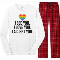 I See You I Love You I Accept You LGBTQ Pride Month Long Sleeve Pajama Set