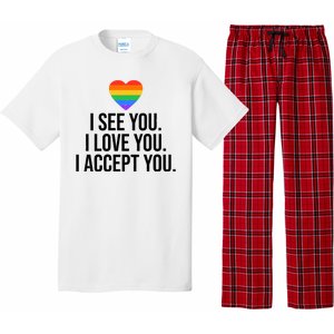 I See You I Love You I Accept You LGBTQ Pride Month Pajama Set