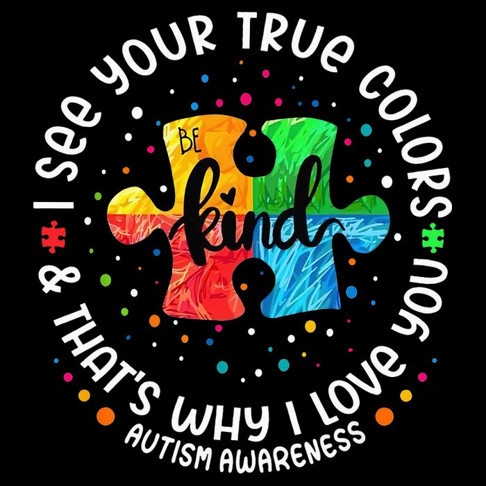 I See Your True Colors Puzzle World Autism Awareness Month Backpack