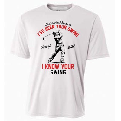 IVe Seen Your Swing I Know Your Swing Funny Trump Golf 2024 Cooling Performance Crew T-Shirt