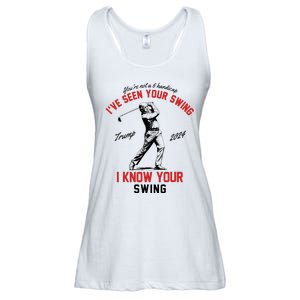 IVe Seen Your Swing I Know Your Swing Funny Trump Golf 2024 Ladies Essential Flowy Tank