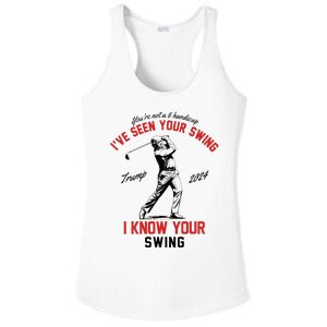 IVe Seen Your Swing I Know Your Swing Funny Trump Golf 2024 Ladies PosiCharge Competitor Racerback Tank