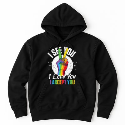 I See You I Love You I Accept You LGBT LGBTQ Tank Top Hoodie