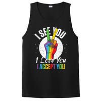 I See You I Love You I Accept You LGBT LGBTQ Tank Top PosiCharge Competitor Tank