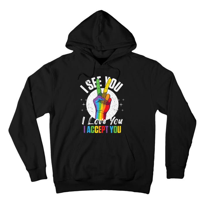 I See You I Love You I Accept You LGBT LGBTQ Tank Top Tall Hoodie