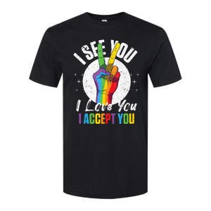 I See You I Love You I Accept You LGBT LGBTQ Tank Top Softstyle CVC T-Shirt