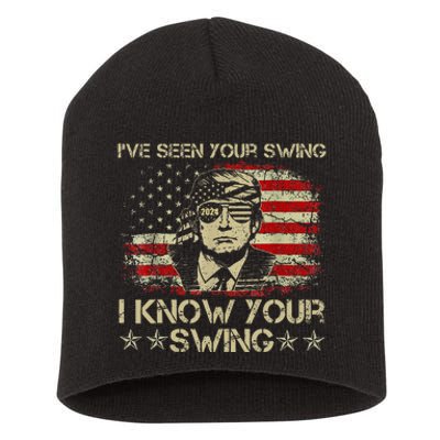 IVe Seen Your Swing I Know Your Swing Golf Short Acrylic Beanie