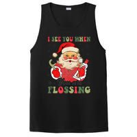 I See You When Your Flossing Christmas Dentist Xmas Flossing PosiCharge Competitor Tank