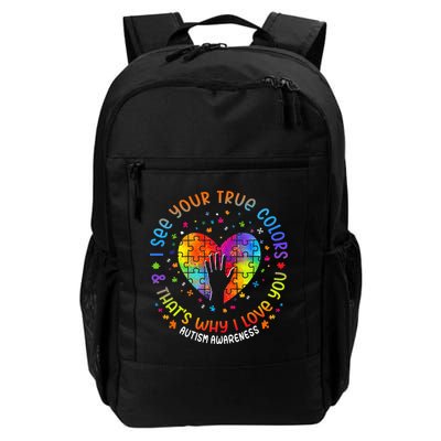 I See Your True Colors Puzzle World Autism Awareness Month Backpack