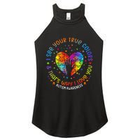 I See Your True Colors Puzzle World Autism Awareness Month Women’s Perfect Tri Rocker Tank