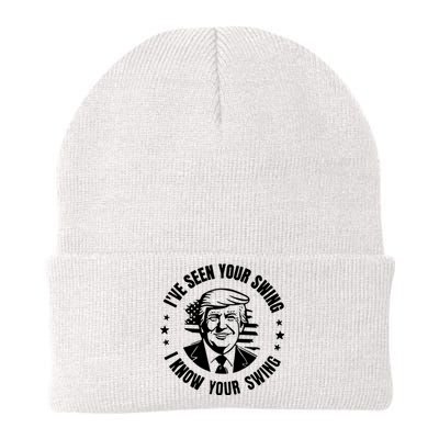 IVe Seen Your Swing I Know Your Swing Funny Golf Debate Knit Cap Winter Beanie