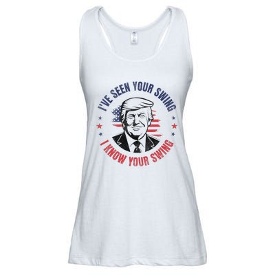 IVe Seen Your Swing I Know Your Swing Funny Golf Ladies Essential Flowy Tank