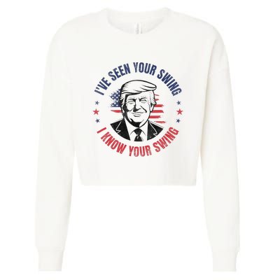 IVe Seen Your Swing I Know Your Swing Funny Golf Cropped Pullover Crew